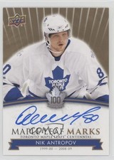 2017 Upper Deck Toronto Maple Leafs Centennial Leaf Marks Nik Antropov Auto d9r