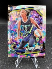 Aziaha James 2025 Panini Prizm WNBA ICE PRIZM Rookie Card #83 DALLAS WINGS