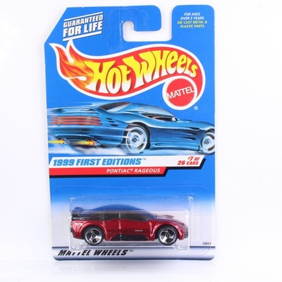 Hot Wheels 1999 - BLUE CARD COLLECTOR - PONTIAC RAGEOUS - FIRST EDITIONS