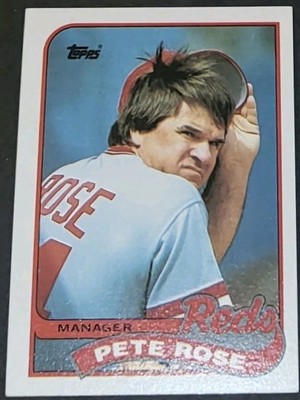 PETE ROSE 1989 Topps #505 CINCINATTI REDS Year Kicked Out-betting