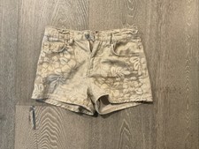 Zara Kids Hibiscus Print Jean Shorts Size 11-12 Years