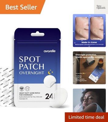 Spot Pimple Patches for Face | Good Night Acne Cover | Hydrocolloid with Tea ...
