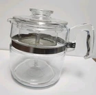 Pyrex Flameware 6 Cup Percolator Complete - #7756 - GUC