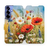 HandyhüLle Mit Klappe FüR Galaxy S25+ Mobiwear Case Cover Etui Wiesenblumen