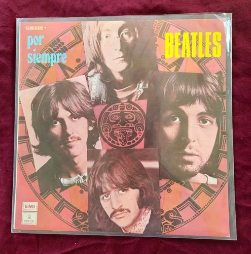 THE BEATLES **POR SIEMPRE** SCARCE Spain LP 1971 DARK BLUE LABEL EMI ODEON MONO