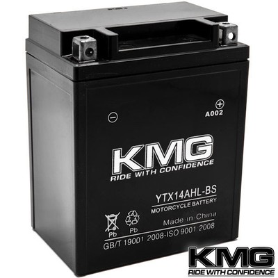 YTX14AHL-BS SMF Battery 12V For Kawasaki 650 KL650-A, E, KLR 1987-2012