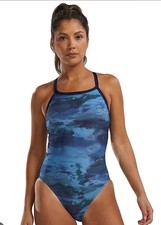 TYR Women's Durafast Elite Asperus Diamond Controlfit One Piece Swim Sz 18 New