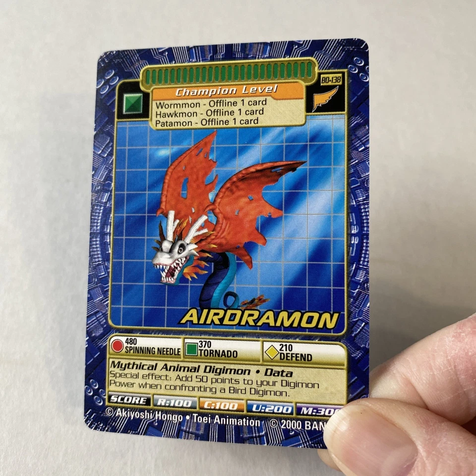 Digimon Digi Battle Airdramon Bo-138 Series 3 Bandai 2000 Non Foil NM/LP - Image 2 of 3