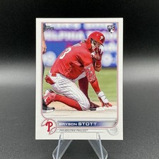 2022 Topps Update - SP Image Variation Bryson Stott #US224 Red Jersey (RC)