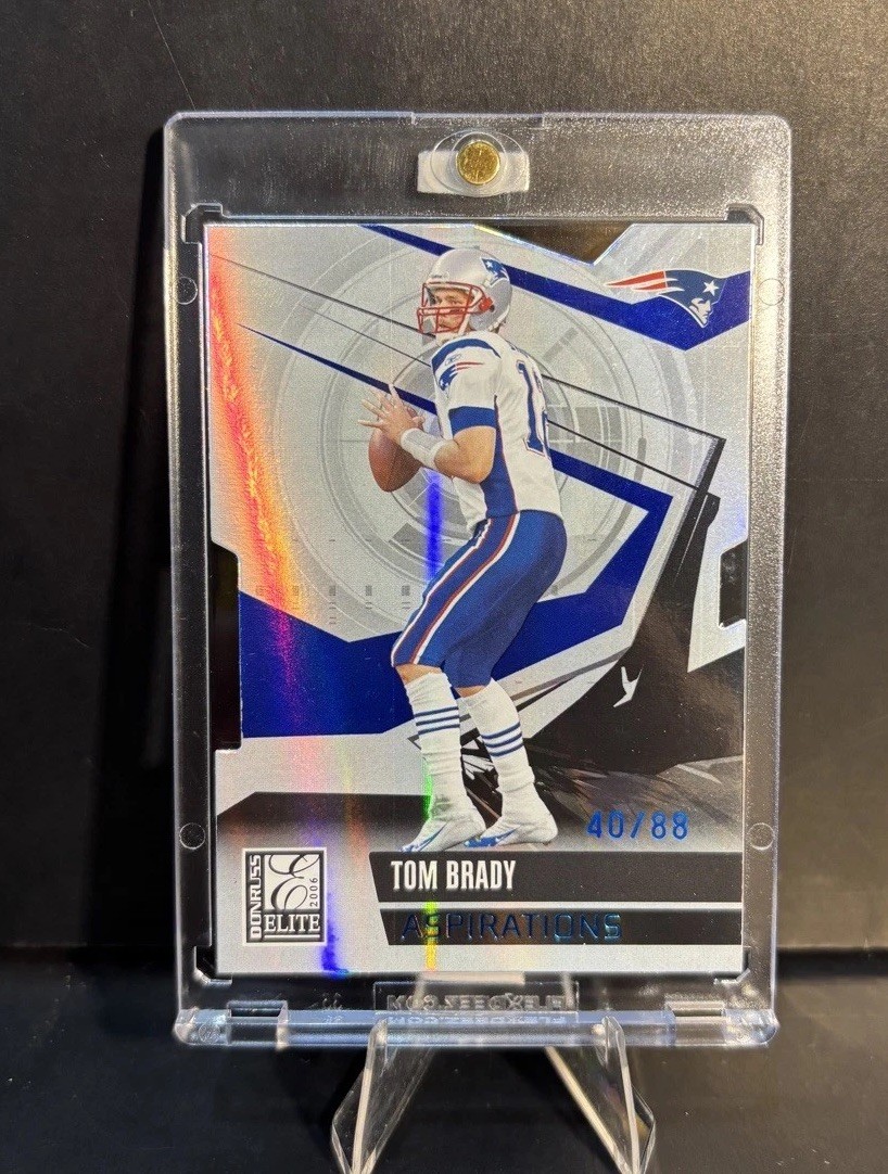 2006   Donruss Elite Tom Brady #60 Aspirations Die-Cut /88