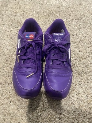 Reebok Classic X Popsicle Purple Youth 2.5y Leather Running Shoes Sneaker Kids