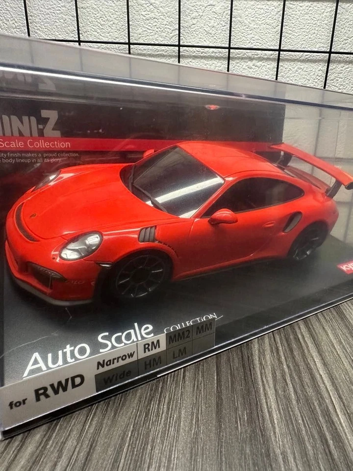 Kyosho Mini-Z Porsche 911 GT3 RS Lava Orange MZP159OR - Image 2 of 4