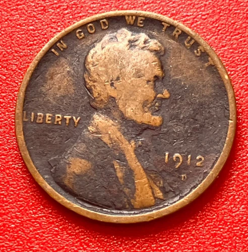 1912-D VG Lincoln Wheat Cent, Better Date Coin for a collection