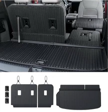 Cargo Liner Mat Backrest Mats for 2024 2025 GMC Acadia With 6/7 Seats-3rd Row