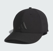 ADIDAS Gameday 5 Men s Stretch Fit Hat Cap Black Size S/M ClimaCool JL3845 NEW