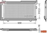 Denso DCN36006 Kondensator FüR Klimaanlage Kondensator Klimaanlage FüR Subaru