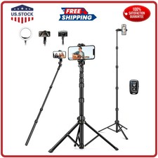72 Inch Tripod Stand for Smartphone iPhone GoPro and Camera with Remote