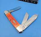 Case XX 2008 6394 SS Tangerine Bone Gunboat Canoe Knife — photo 3