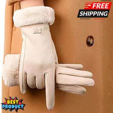 Women Thermal Touchscreen Waterproof Winter Gloves Windproof Fleece Lined UK