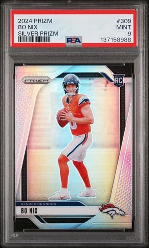 🔥 2024 PANINI PRIZM BO NIX #309 SILVER PRIZM ROOKIE RC MINT PSA 9 🔥