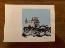 Raro. Enotrio, Castello. Linoleografia. 1986. Dall'album con Dante Maffia