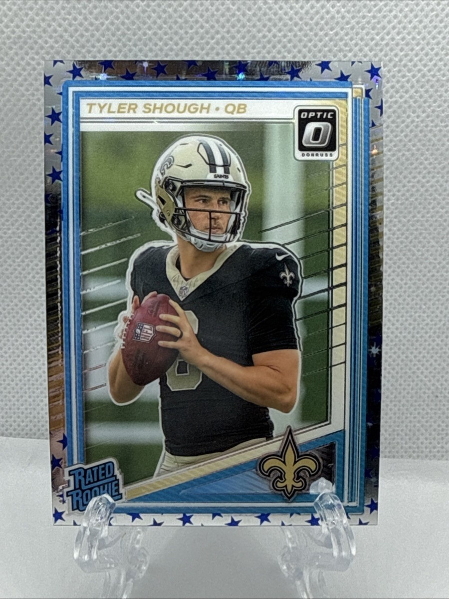 2025 Donruss Optic Tyler Shough blue stars SP #223 Rated Rookie
