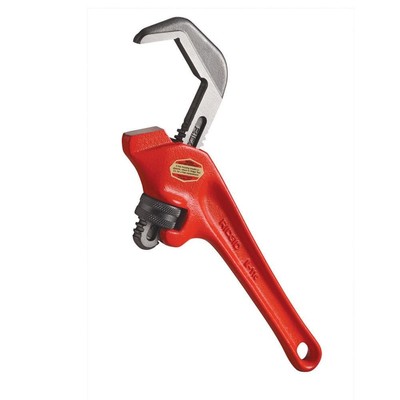 9-1/2 in. Offset Hex Jaw Pipe Wrench,Sturdy Plumbing Pipe Tool w/Hex Jaw Mechani