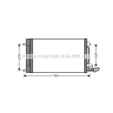 AVA QUALITY COOLING Kondensator Klimaanlage mit Trockner für VW Polo 6R 6C