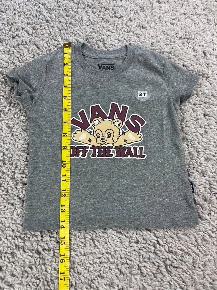 Camiseta gráfica Vans Off The Wall Bear talla 2 para niños pequeños Foto 3 de 4