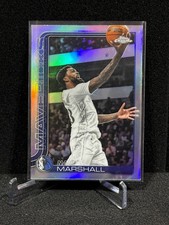2025-26 TOPPS CHROME BASKETBALL BASE REFRACTOR NAJI MARSHALL MAVERICKS #28