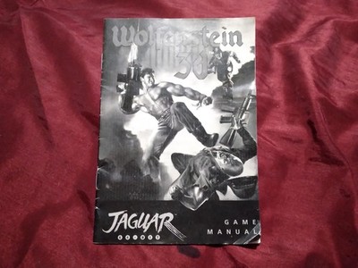MANUAL ONLY - Wolfenstein 3D Atari Jaguar authentic - GOOD CONDITION 