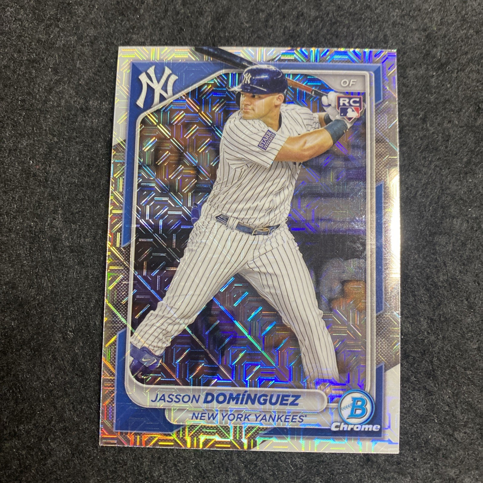 2024 Bowman Chrome JASSON DOMINGUEZ RC Rookie Mega Box MOJO Refractor#94 YANKEES