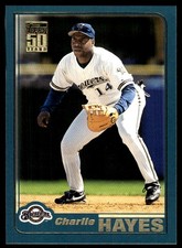 Charlie Hayes 2001 Topps #187 Brewers MLB READ FREE SHIPPING AutographDen
