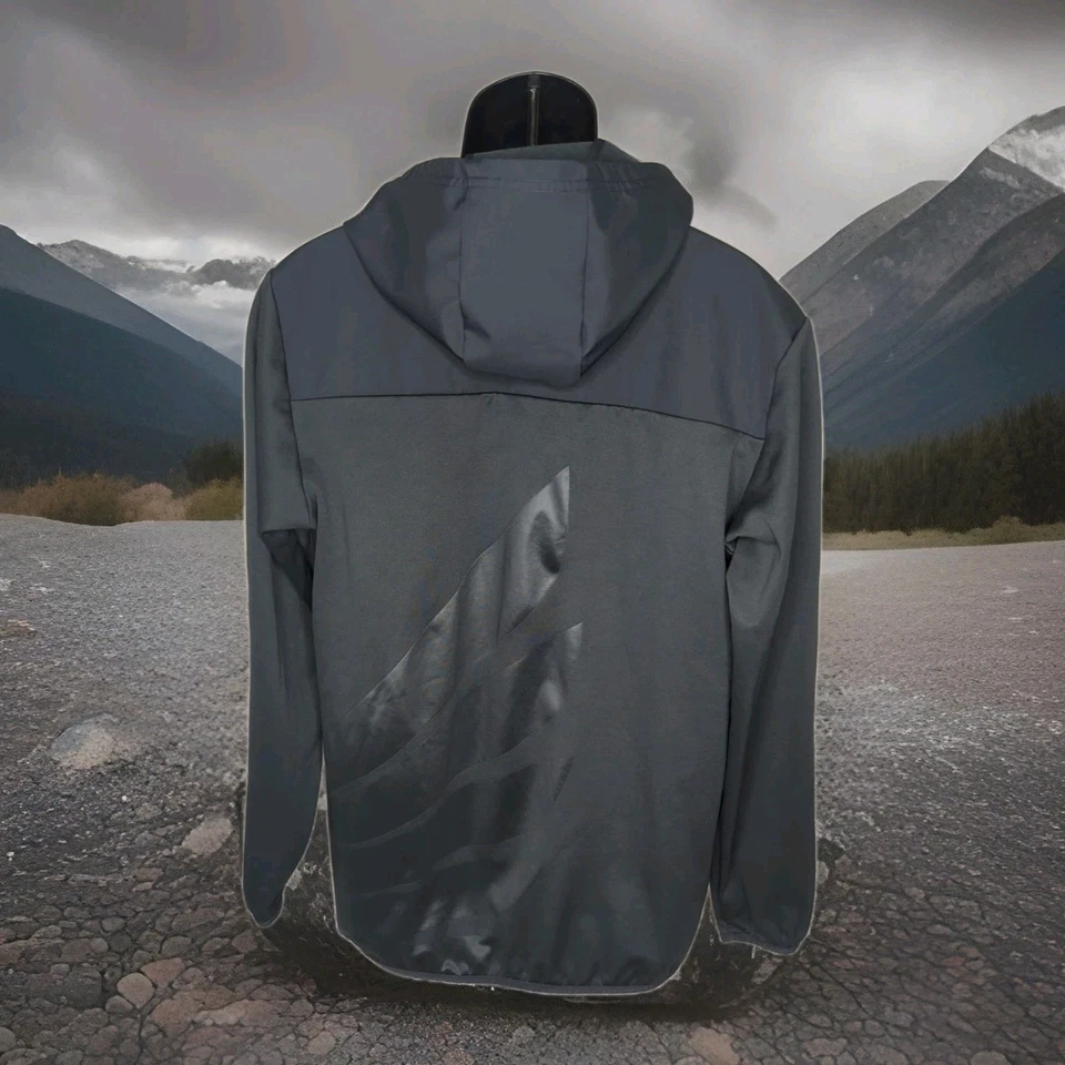 Мужская куртка с капюшоном Minnesota United FC Adidas Climawarm средний размер MNUFC футбол черная - Изображение 4 из 4