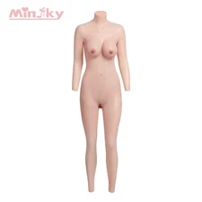 C Cup Silicone Breast Forms Fake Vaginas Body Suit With Arms For Crossdresser