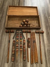 Antique Croquet Set