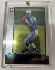 1998 BOWMAN CHROME #1 PEYTON MANNING Rookie Card. rookie card picture