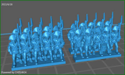 Spanish Musketeers btg - 15mm epic size 