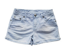 Justice Girls Shorts Size 12 Blue Jean Denim Light Wash