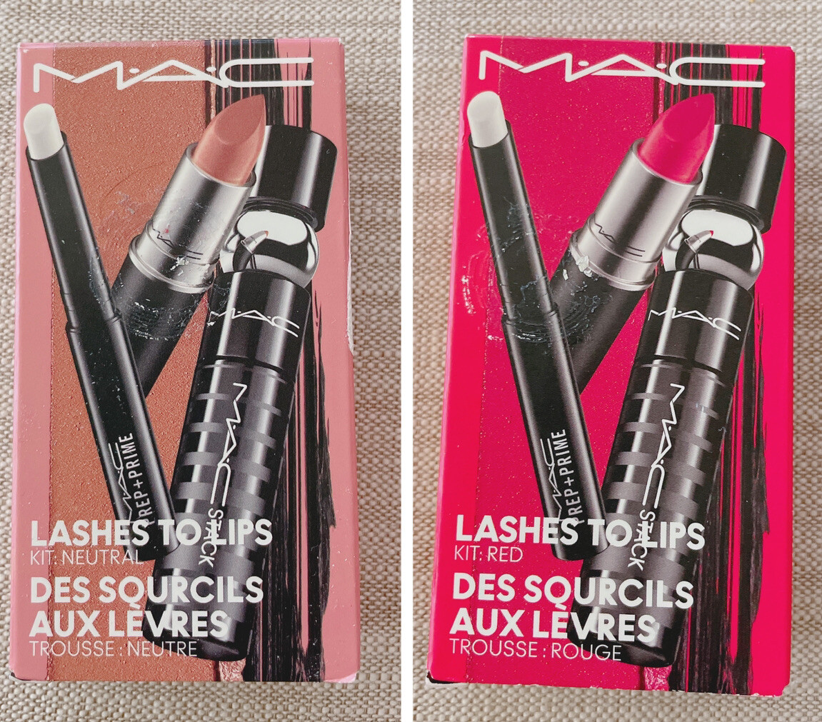 MAC Lashes to Lips Kit, Neutral(Velvet Teddy) or Red(Lady Danger