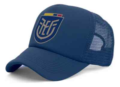 ECUADOR FOOTBALL FEDERATION - Blue TRUCKER Hat - Cap - Adults - Unisex - New