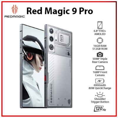 【ほぼ未使用】REDMAGIC 9 Pro 16GB+12GB 512GB TE nubia RedMagic 9 Pro 512GB 16GB RAM Android 14 China