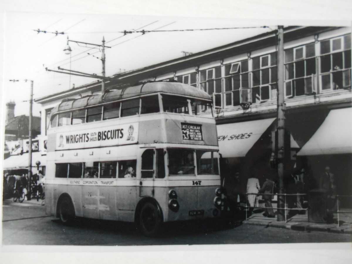 SOUTHEND TROLLEYBUS -147 (BDA 367) SUNBEAM MF2  CORPORATION