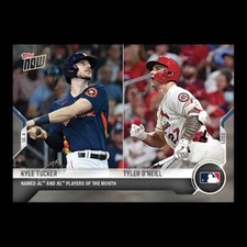 2021 TOPPS NOW® # 903 KYLE TUCKER - TYLER O'NEILL Players Of The Month Cardinals