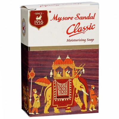 Savon Naturel Indien Au Santal De Mysore - 75g - Parfum Boisé - Pour Corps Et Mains - Neuf