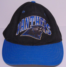 FITTED SIZE 7 VINTAGE 1990s CAROLINA PANTHERS NFL FOOTBALL HAT ANNCO MADE IN USA