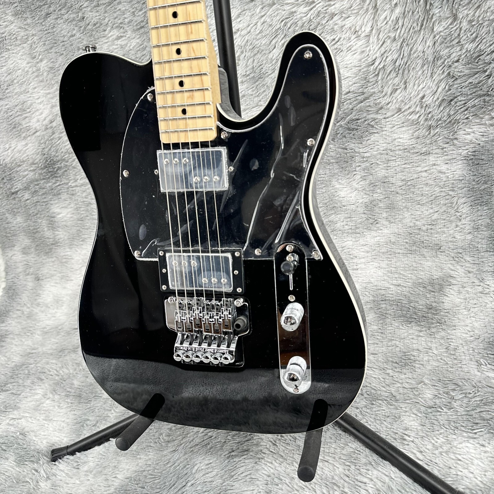 PREVENTA TL Guitarra Eléctrica Negra Diapasón de Palisandro Sólido Pastilla HH