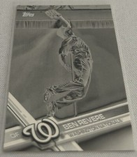 2017 Topps Baseball Ben Revere Washington Nationals Black & White Negative #324