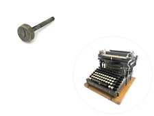 Original Parenthesis Key for  Smith Premier No. 2 Typewriter Antique Vtg Keytop thumbnail