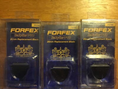 Forfex Babylis Pro FX706 28mm replacement trimmer blade THREE PACK Free Shipping